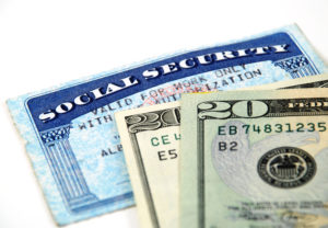 Social Security Card and Cash